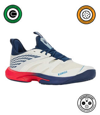 K-Swiss Speedtrac Men's Tennis Shoe - White/Blue Opal / Lollipop