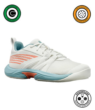 K-Swiss Speedtrac Junior Tennis Shoe - White / Nile Blue