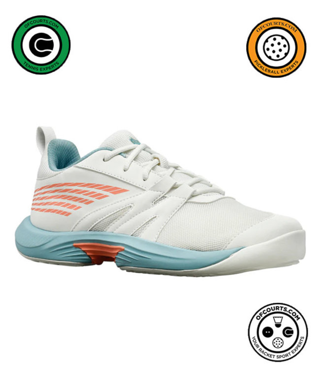 K-Swiss Speedtrac Junior Tennis Shoe - White / Nile Blue