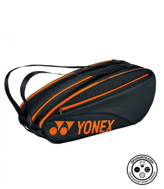 Yonex Team Racket 6 Pack Tennis Bag - Black/Orange