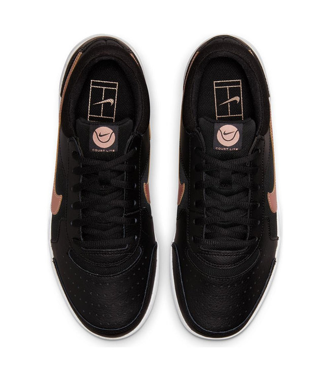 NIke Court Zoom Lite 3 Women's Shoe - Black/Metallic Red Bronze