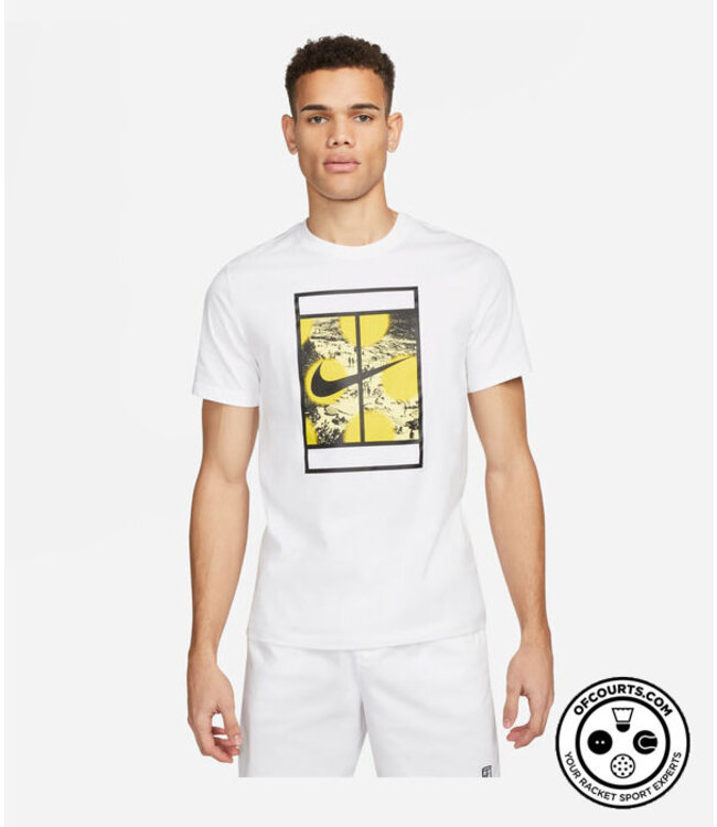 NIke Court Roland Garros Heritage Tee - White