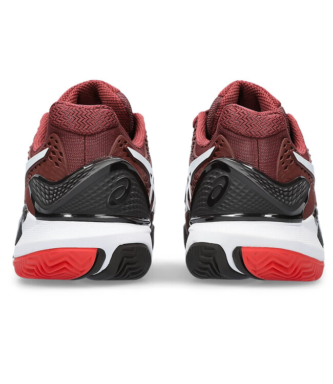 Asics Gel Resolution 9 Men's Clay Tennis Shoe - Antique Red/White