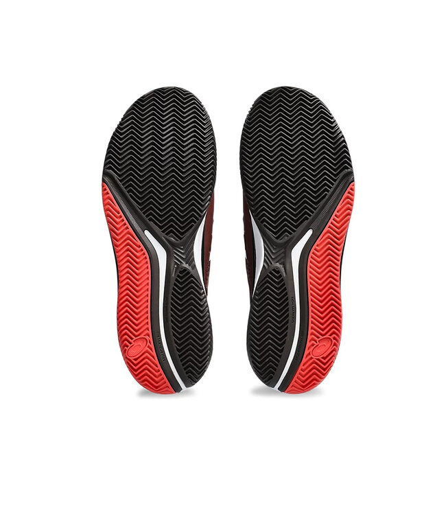 Asics Gel Resolution 9 Men's Clay Tennis Shoe - Antique Red/White