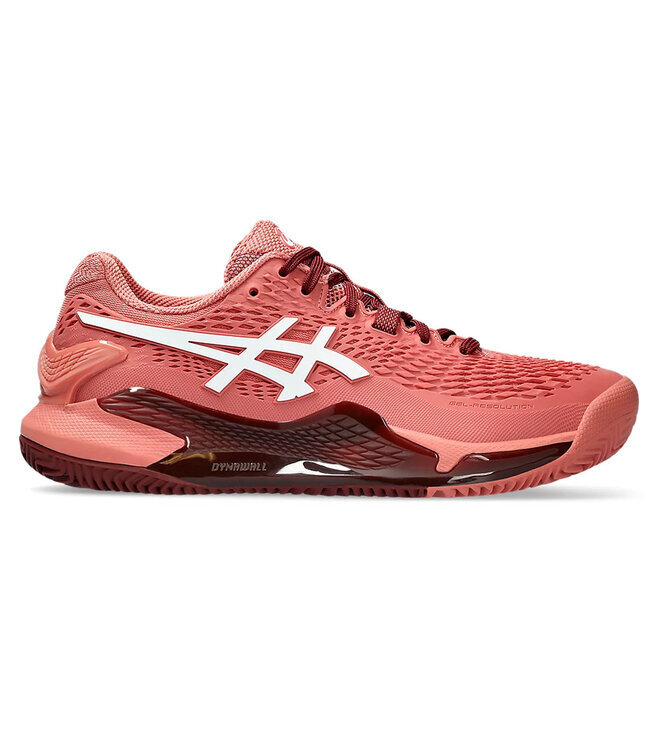 Asics Gel Resolution 9 Clay Women's Tennis Shoe - Light Garnet @ Lowest Price