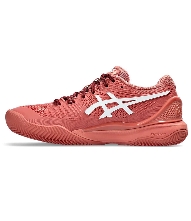 Asics Gel Resolution 9 Clay Women's Tennis Shoe - Light Garnet @ Lowest Price