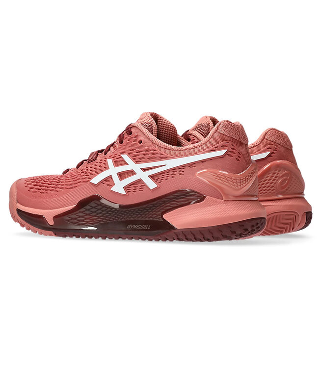 Asics Gel Resolution 9 Clay Women's Tennis Shoe - Light Garnet @ Lowest Price