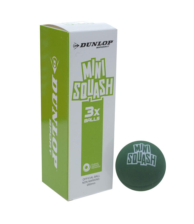 Dunlop Competition Mini Squash Ball - Pack of 3
