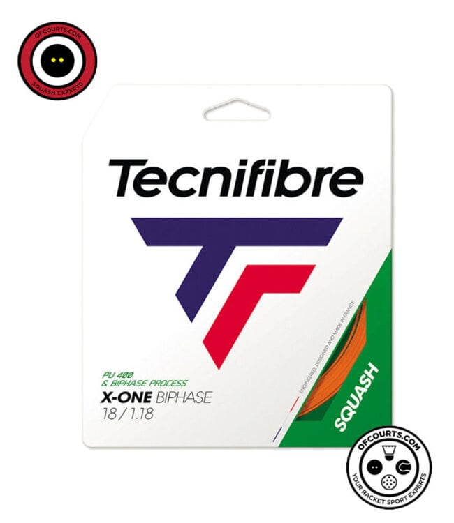 Tecnifibre X-One Biphase 1.18 Orange Squash String Set