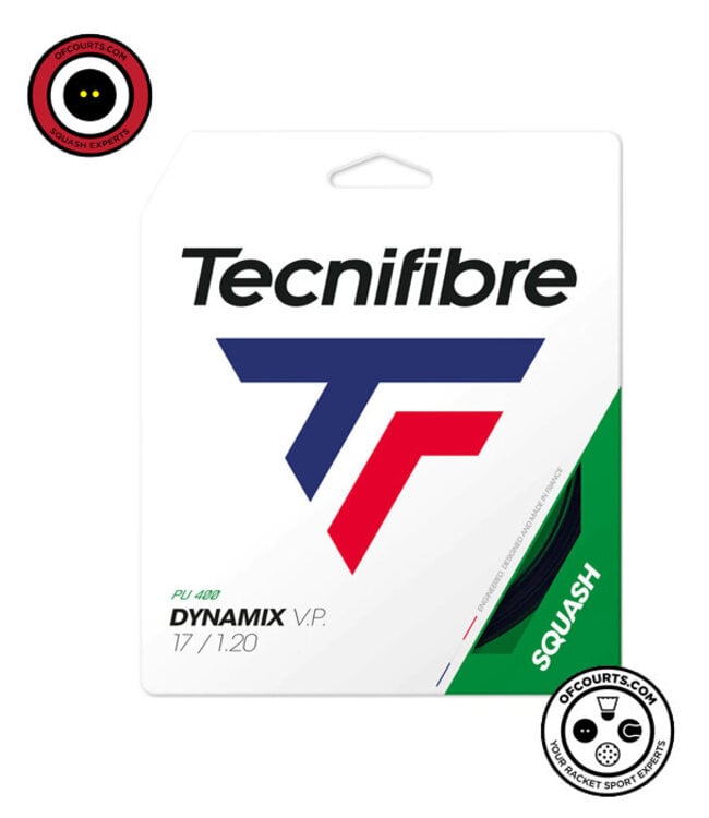 Tecnifibre Dynamix VP 17L 1.20mm Squash String Set Black