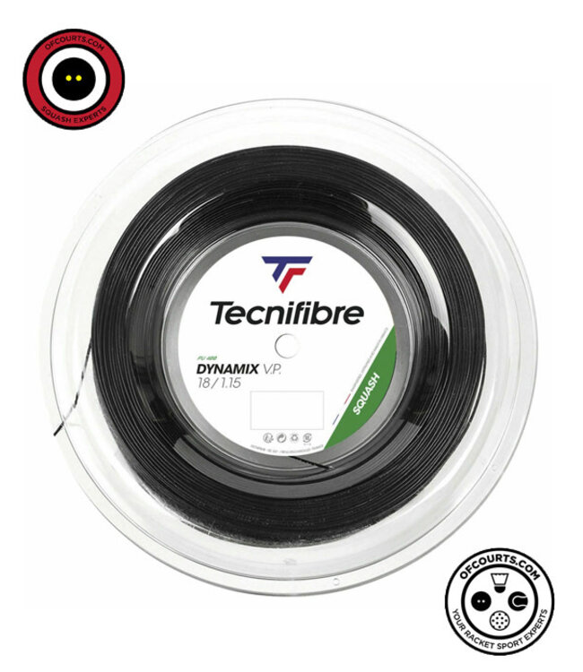 Tecnifibre Dynamix VP 18 Squash String Reel (Black)