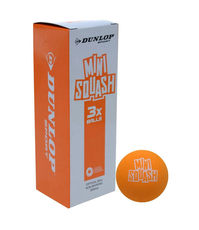 Dunlop Play Mini Squash Ball - Pack of 3 @ Lowest Price