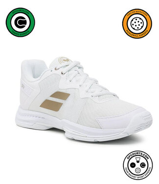 Babolat SFX3 AC Wimbledon Women's Shoes - White/Gold