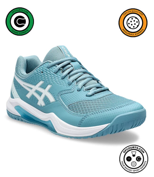 Asics Gel Resolution 9 Women's Tennis Shoes - Gris Blue - Of Courts