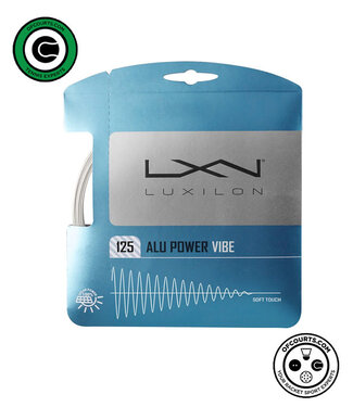 Luxilon ALU Power Vibe 16L/1.25 Tennis String (White/Pearl)