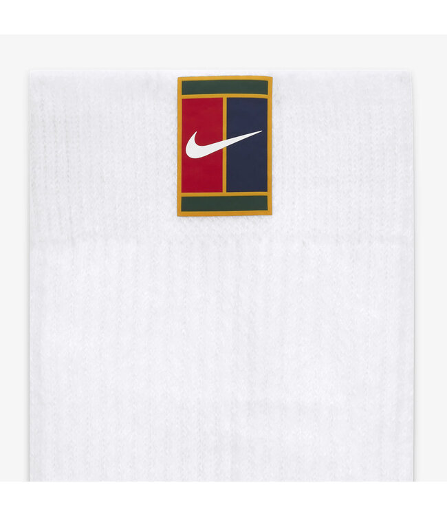 NIke Court Multiplier Cushioned Crew Socks - White