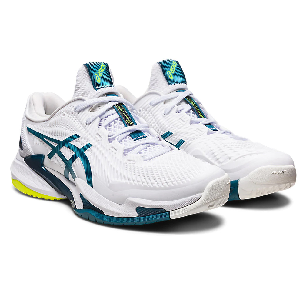 Asics Men's COURT FF 3 CPS Shoes - White/Gris Blue - Of Courts