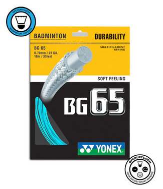 Yonex BG 65 Badminton String - Turquoise