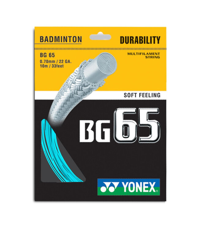 Yonex BG 65 Badminton String - Turquoise