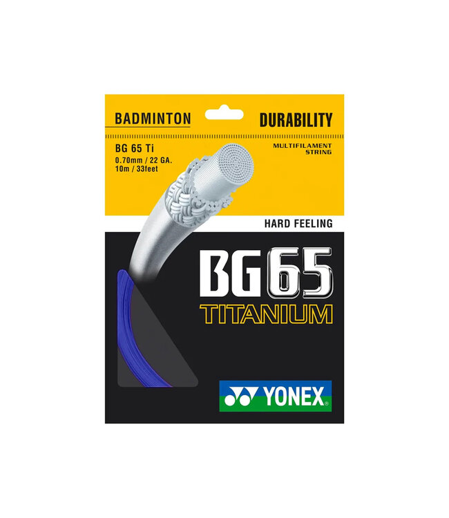 Yonex BG 65 Ti Badminton String Blue