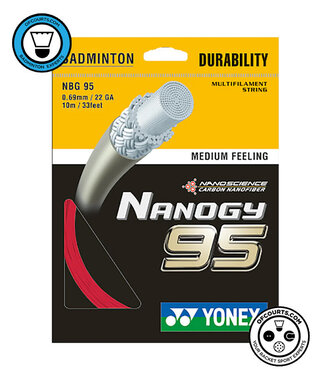 Yonex Nanogy BG 95 Badminton String - Red