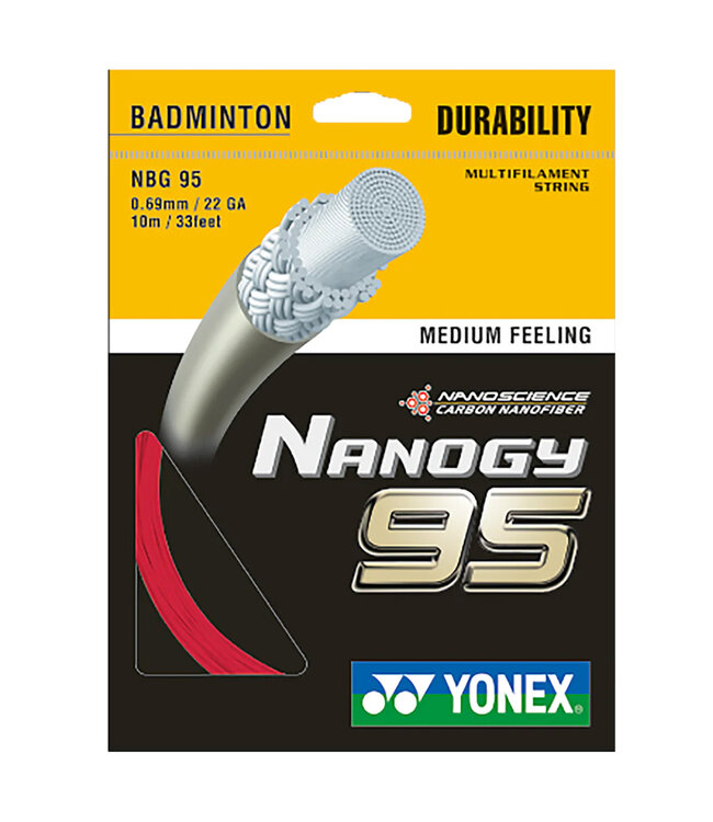 Yonex Nanogy BG 95 Badminton String - Red