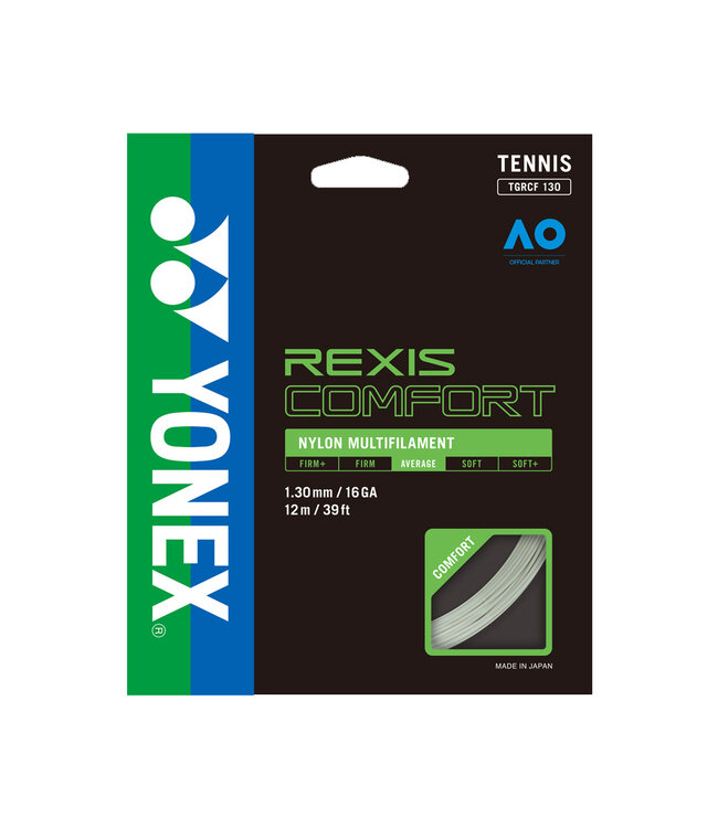Yonex Rexis Comfort 130/16 Tennis String - Cool White
