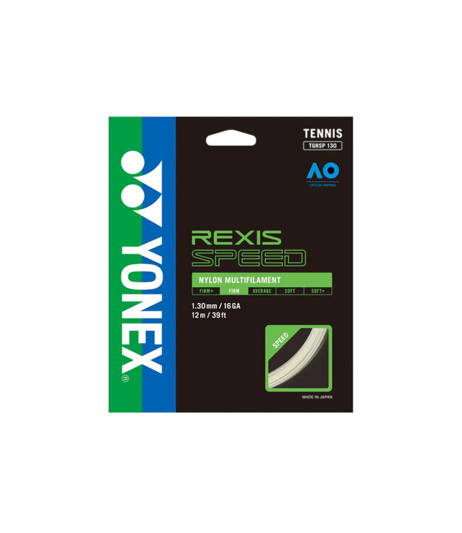 Yonex Rexis Speed 130/16 Multifilament Poly Tennis String - White