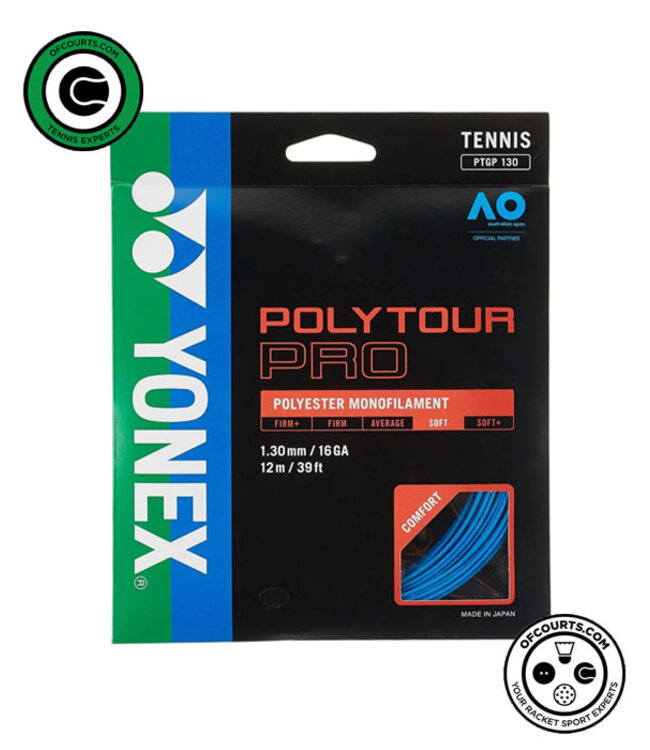 Yonex PolyTour Pro 130 Tennis String - Blue
