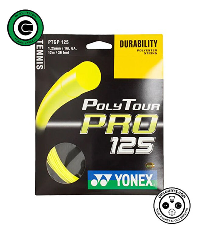 Yonex PolyTour Pro 125 Tennis String - Yellow