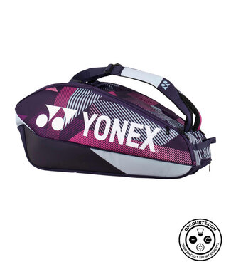 Yonex 92426 Pro Racket Bag 6 Pack 2024 - Grape
