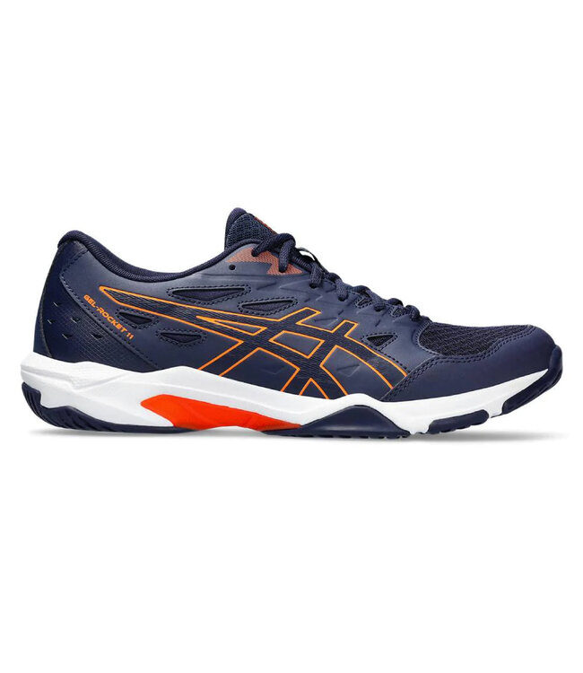 Asics Gel Rocket 11 Men's Indoor Shoe - Peacoat/Orange @ Lowest Price