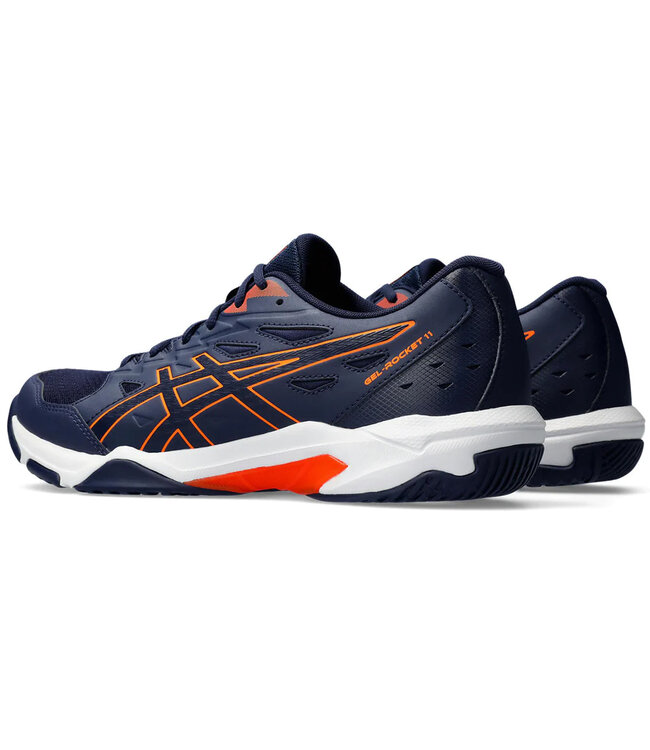 Asics Gel Rocket 11 Men's Indoor Shoe - Peacoat/Orange @ Lowest Price