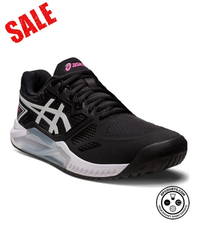 Asics Gel Challenger 13 Men's Tennis Shoe - Black/Hot Pink