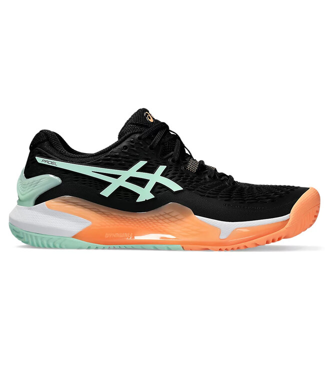 Asics Gel Resolution 9 Women's Padel Shoe - Black/Mint Tint
