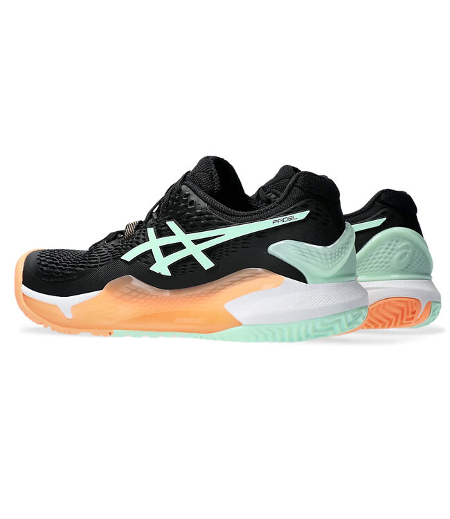 Asics Gel Resolution 9 Women's Padel Shoe - Black/Mint Tint
