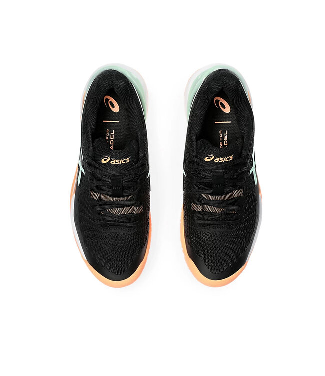Asics Gel Resolution 9 Women's Padel Shoe - Black/Mint Tint