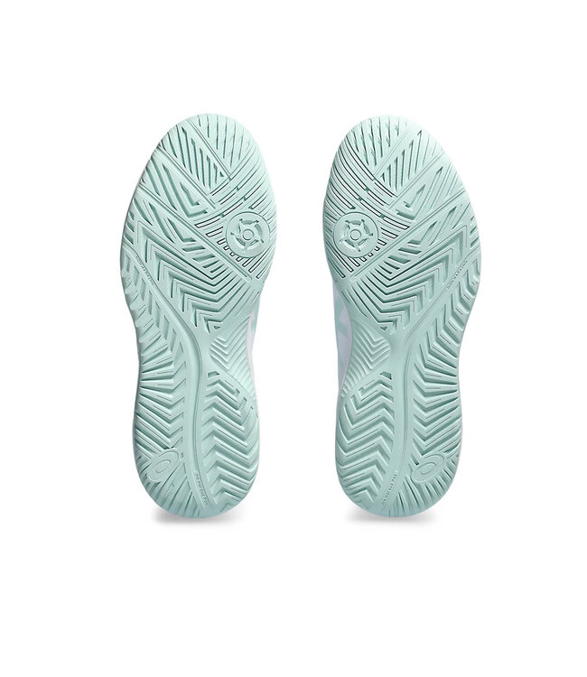 Asics Gel Dedicate 8 Wide Women's Tennis Shoe - White/Pale Blue