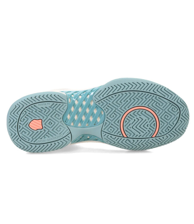 K-Swiss Express Light Women's Pickleball - Blanc de Blanc/Nile Blue