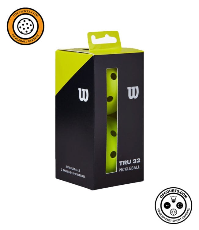 Wilson TRU 32 Pickleballs 2 Pack - Yellow