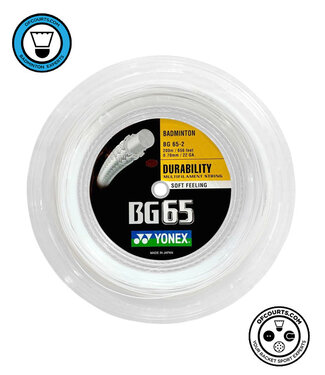 Yonex BG65 200m Badminton String Reel - White