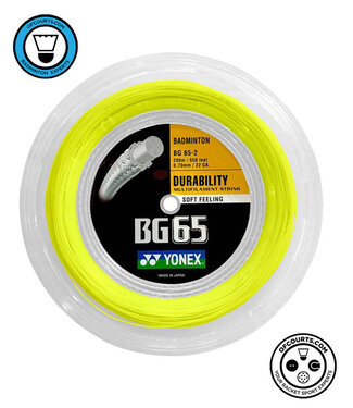 Yonex BG65 200m Badminton String Reel - Yellow