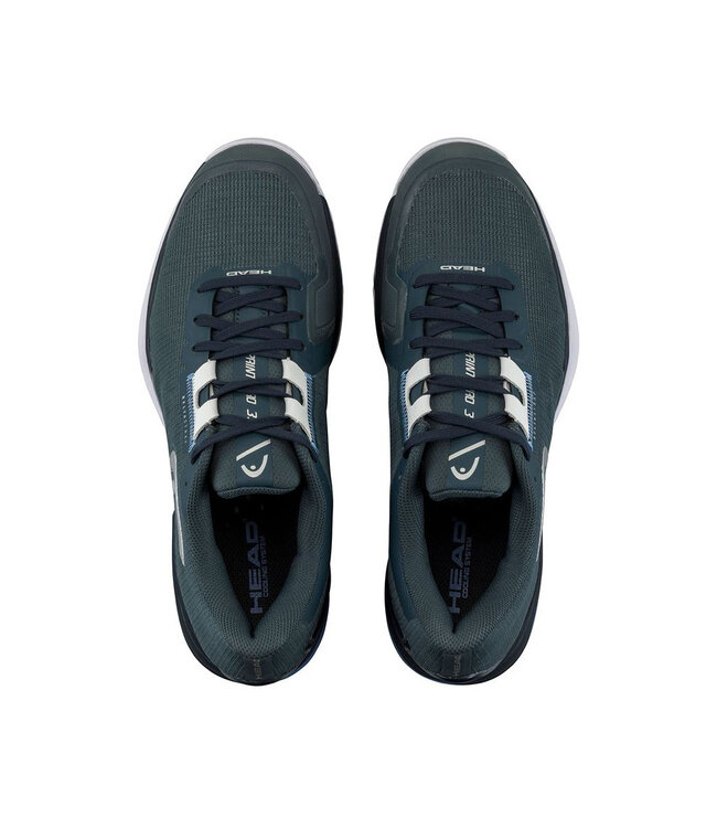 Head Sprint Pro 3.5 Mens WIDE Tennis Shoe - Dark Grey/ Blue