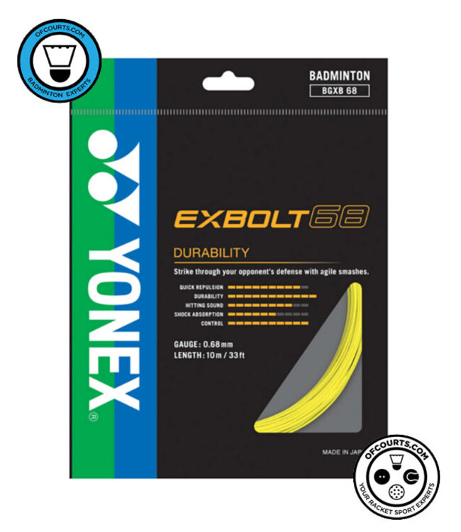 Yonex Exbolt 68 Badminton String - Yellow