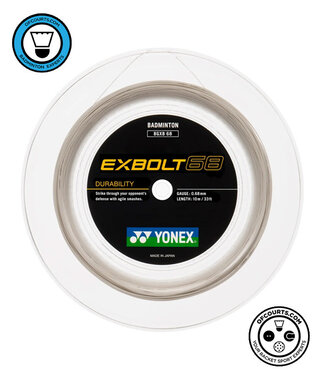 Yonex Exbolt 68 Badminton String Reel - White