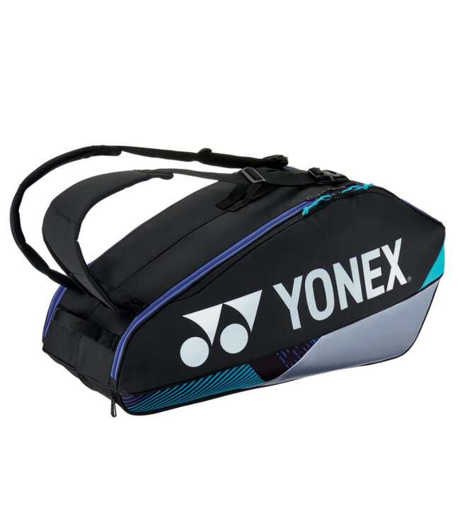Yonex 92426 Pro Racket Bag 6 Pack 2024 - Black/Silver