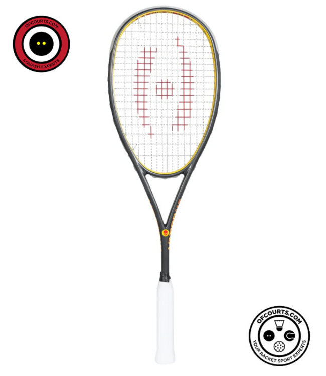 harrow Vapor Misfit 115 Squash Racquet - Grey/Yellow/Red