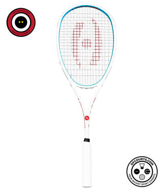 harrow M-140 Squash Racquet - White/Blue/Red