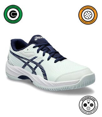 Asics Gel Game 9 GS Junior Tennis Shoe - Pale Mint/Blue Expanse