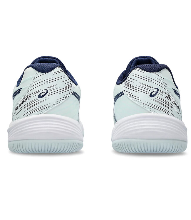 Asics Gel Game 9 GS Junior Tennis Shoe - Pale Mint/Blue Expanse